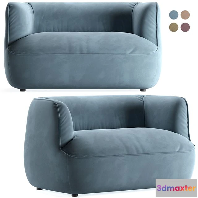 1561746 - Spin sofa by SK Design in four colours 3D Max