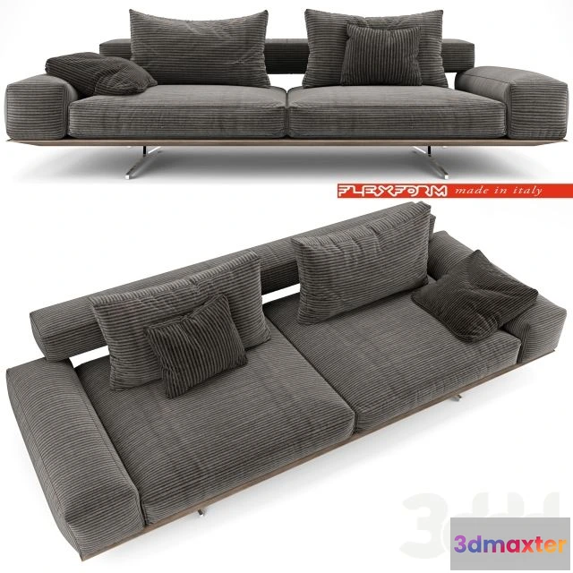 1562035 - Flexform Wing Sofa 3D Max