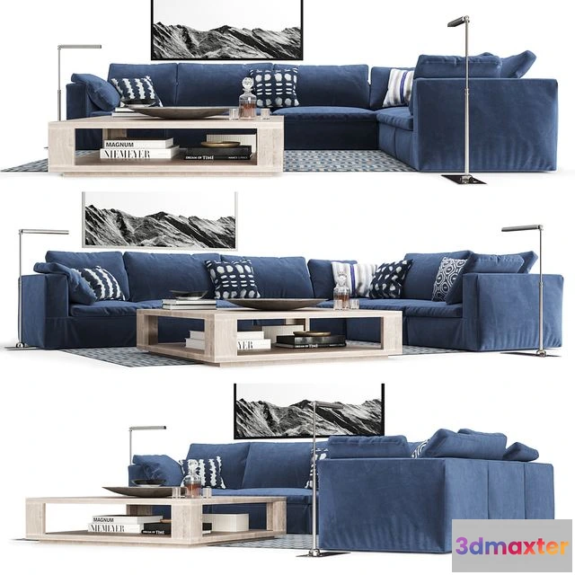 1562506 - Restoration Hardware Cloud Sofa 3D Max