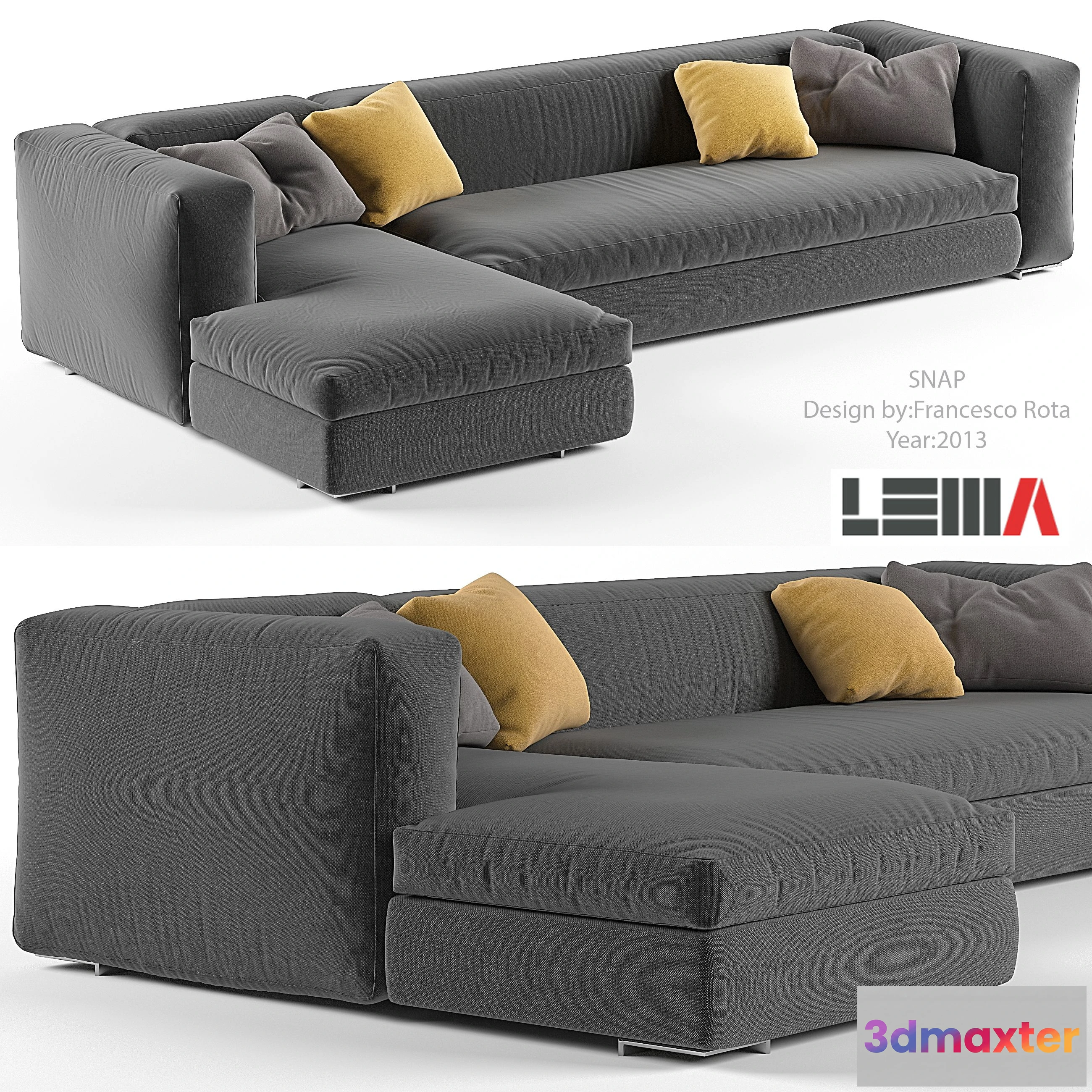 1562707 - Snap sofa by Lema 3D Max