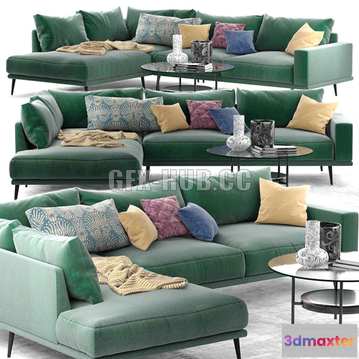 1563505 - Carlton sofa and table 3D Max