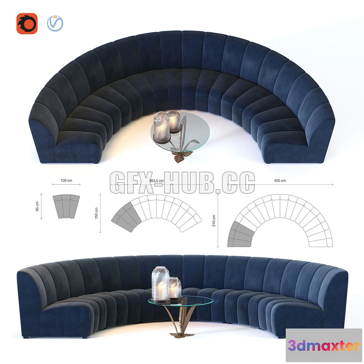 1563549 - Eichholtz Lando sofa 3D Max