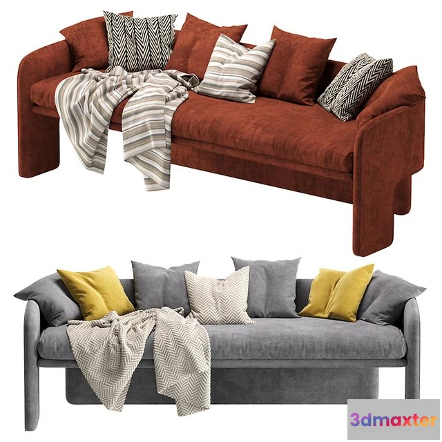 1566818 - Sofa milo baughman 3D Max