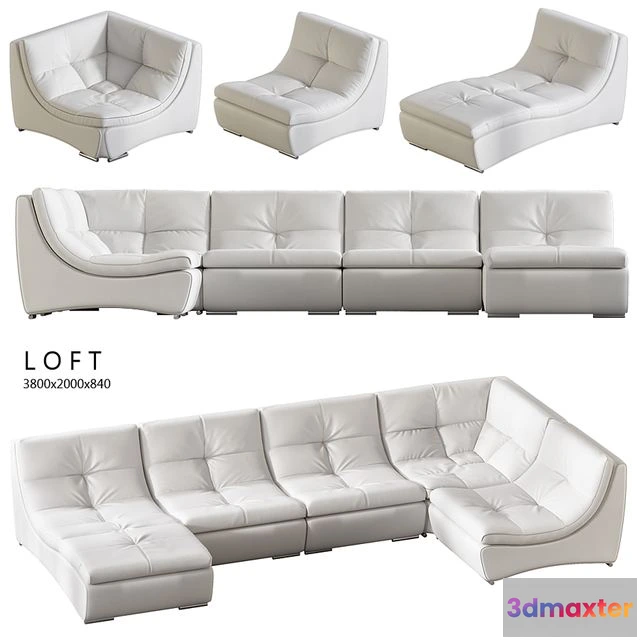 1568760 - Estetica Loft sofa 3D Max