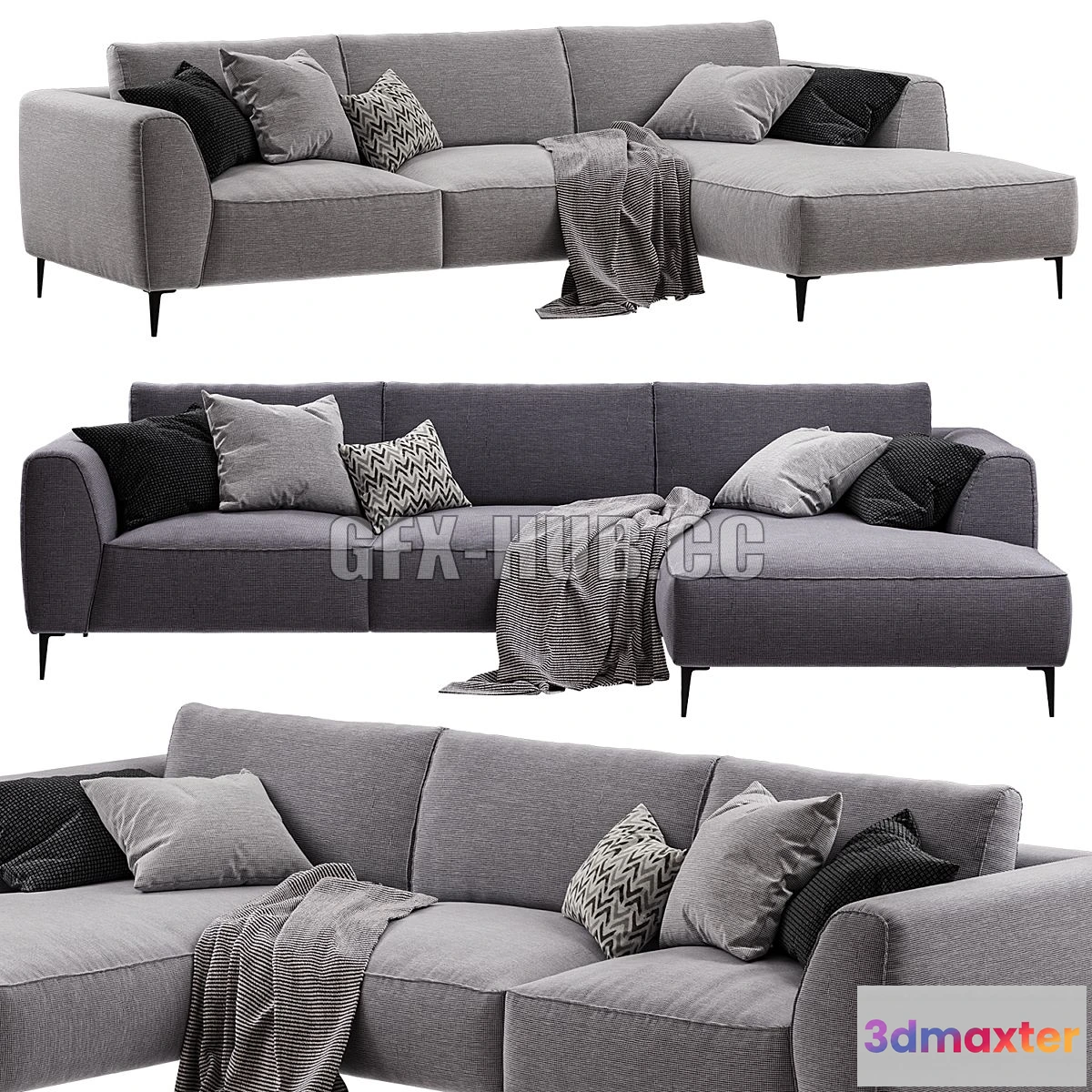1569194 - Chateau dAx - Dudy (Corner fabric sofa) 3D Max