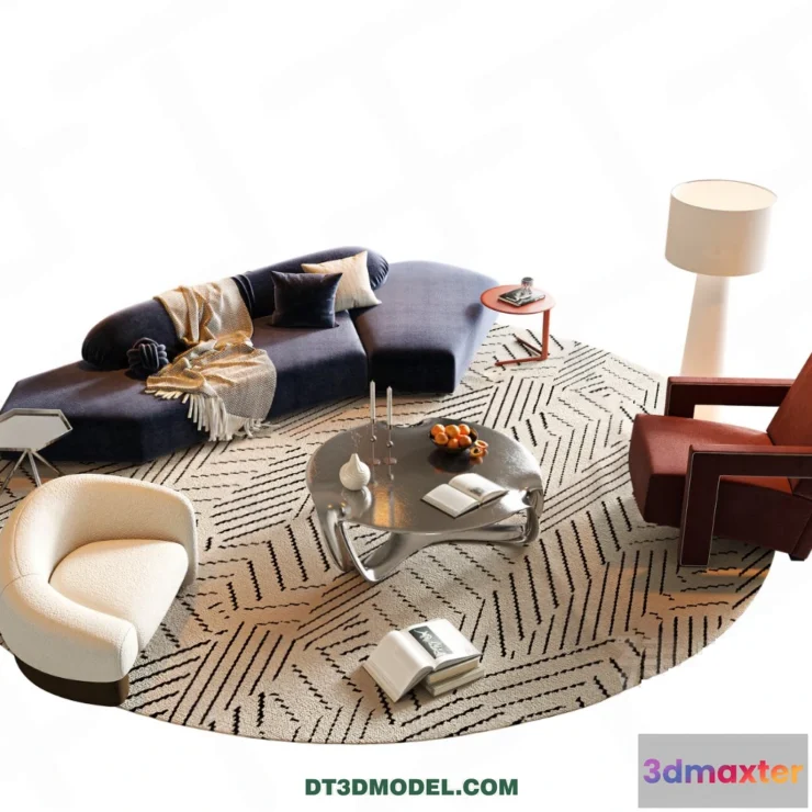 1578996 - Sofa 3D Blocks - 3D Model of Modern Sofa - 042 3D Max