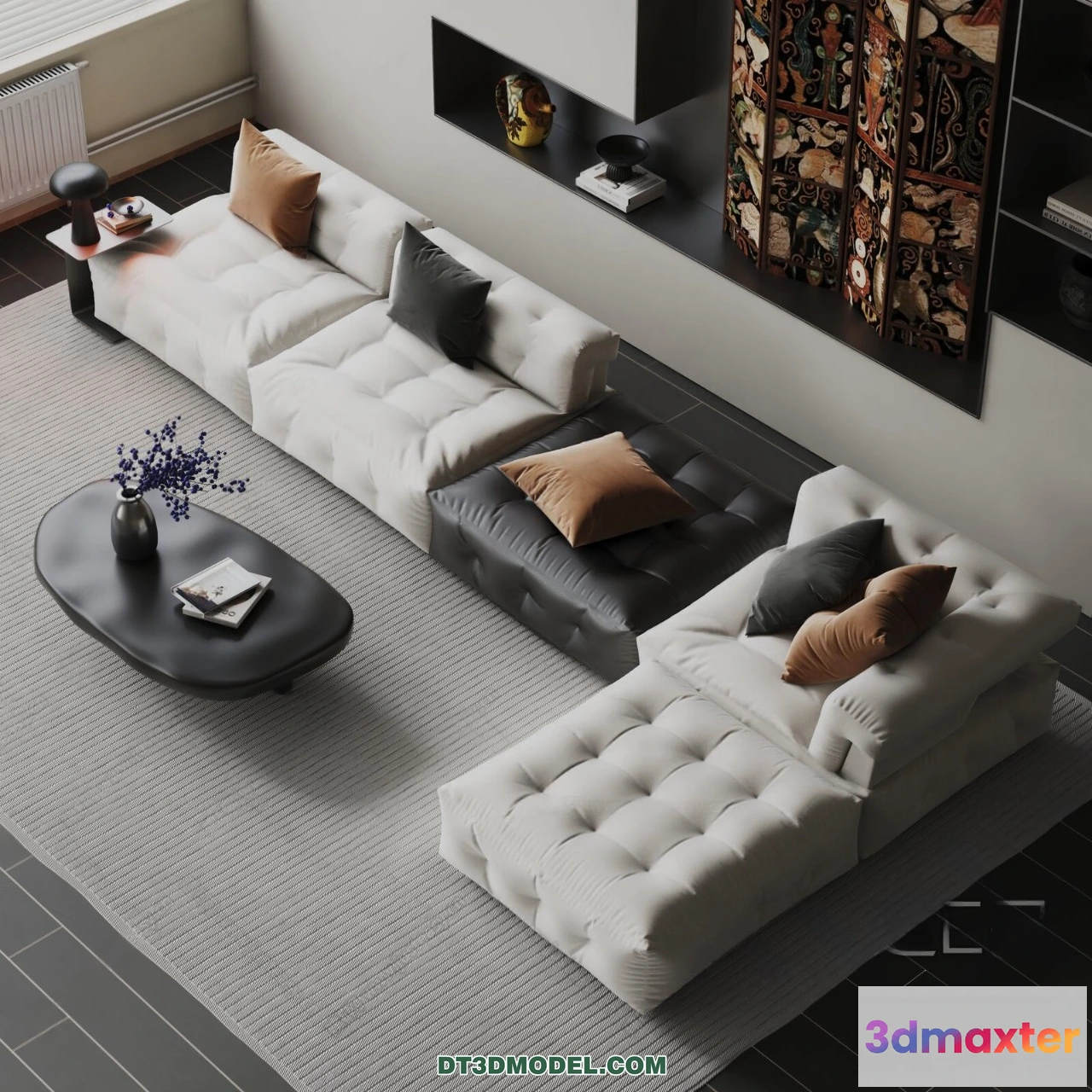 1579040 - Sofa 3D Blocks - 3D Model of Modern Sofa - 064 3D Max