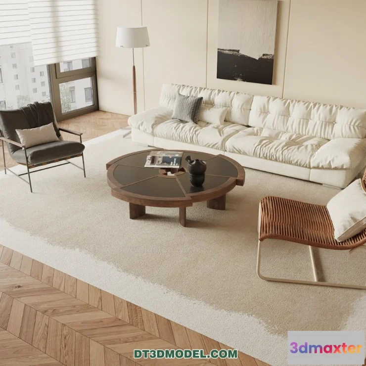 1579044 - Sofa 3D Blocks - 3D Model of Modern Sofa - 066 3D Max