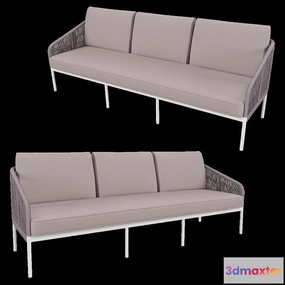 1632094 - 4SiS - Sofa 3 seater sofa Kanni 3D Max