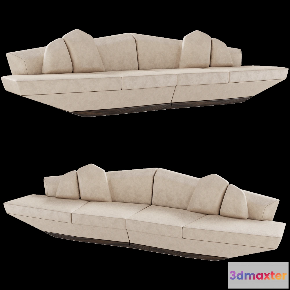 1632122 - ALMA de LUCE - Sofa Ghadames Rect 3D Max