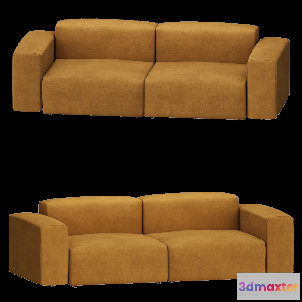 1632244 - BASTA - Sofa Cubi Studio with Armrests 3D Max