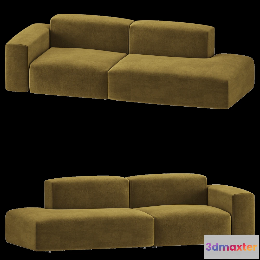 1632246 - BASTA - Sofa Cubi Open End 2 3D Max