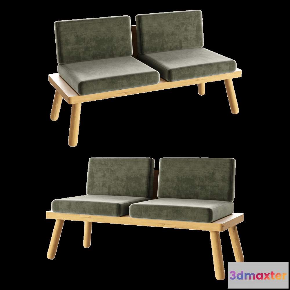 1632570 - CORE objects - Sofa ON LEGS 3D Max