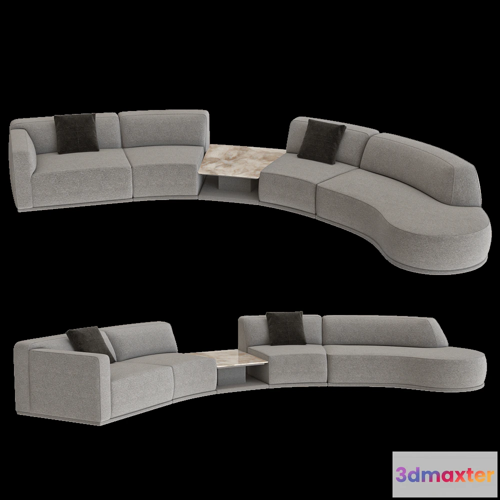 1632620 - CTS salotti - Sofa Bagutta 01 3D Max