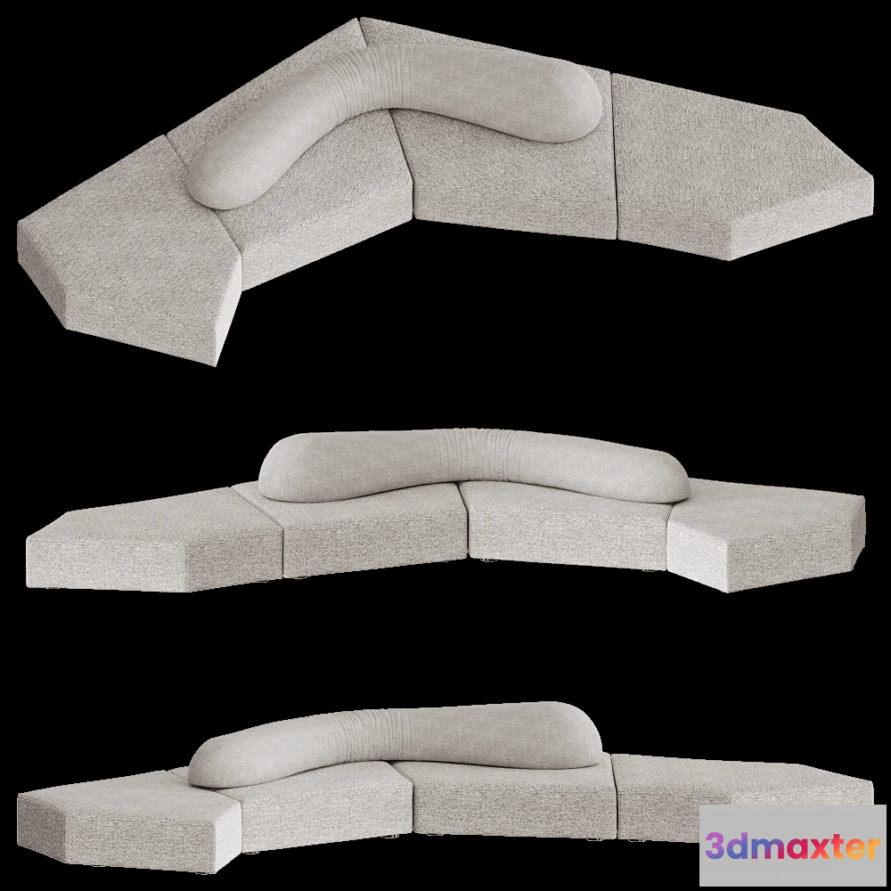 1632714 - Edra - Sofa On the Rocks  10 3D Max