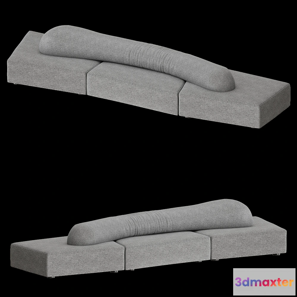 1632716 - Edra - Sofa On the Rocks 9 3D Max