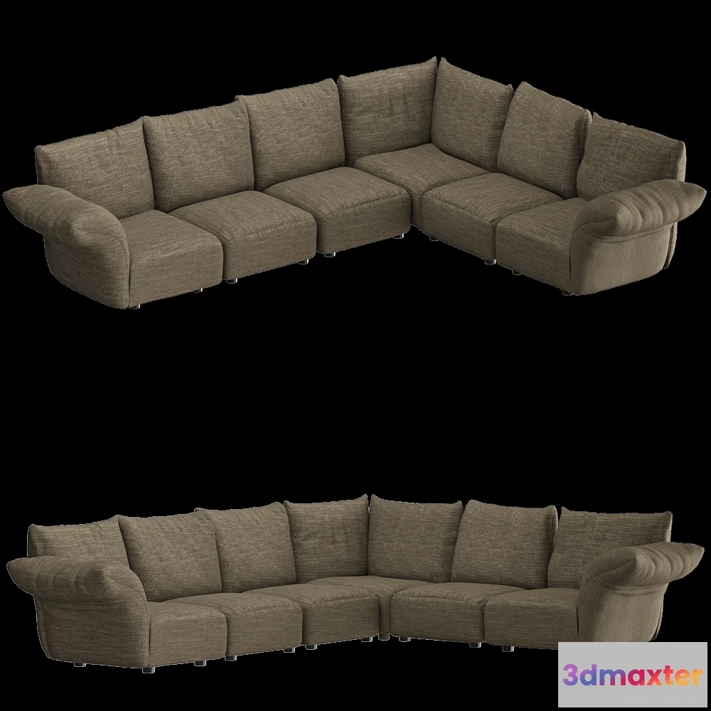 1632746 - Edra - Sofa STDTsx-STDEC-STDEC-STDA1-STDEC-STDTdx 3D Max