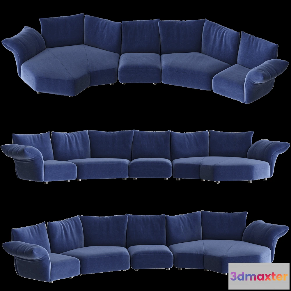 1632758 - Edra - Sofa STDTsx-STDA2-STDEC-STDN20 3D Max