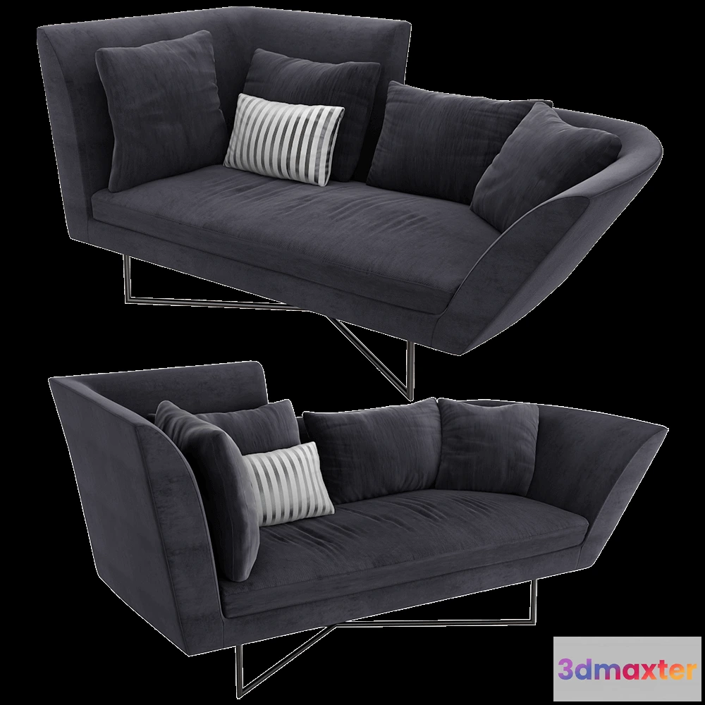 1632820 - ERBA ITALIA - Sofa Little wing high 3D Max