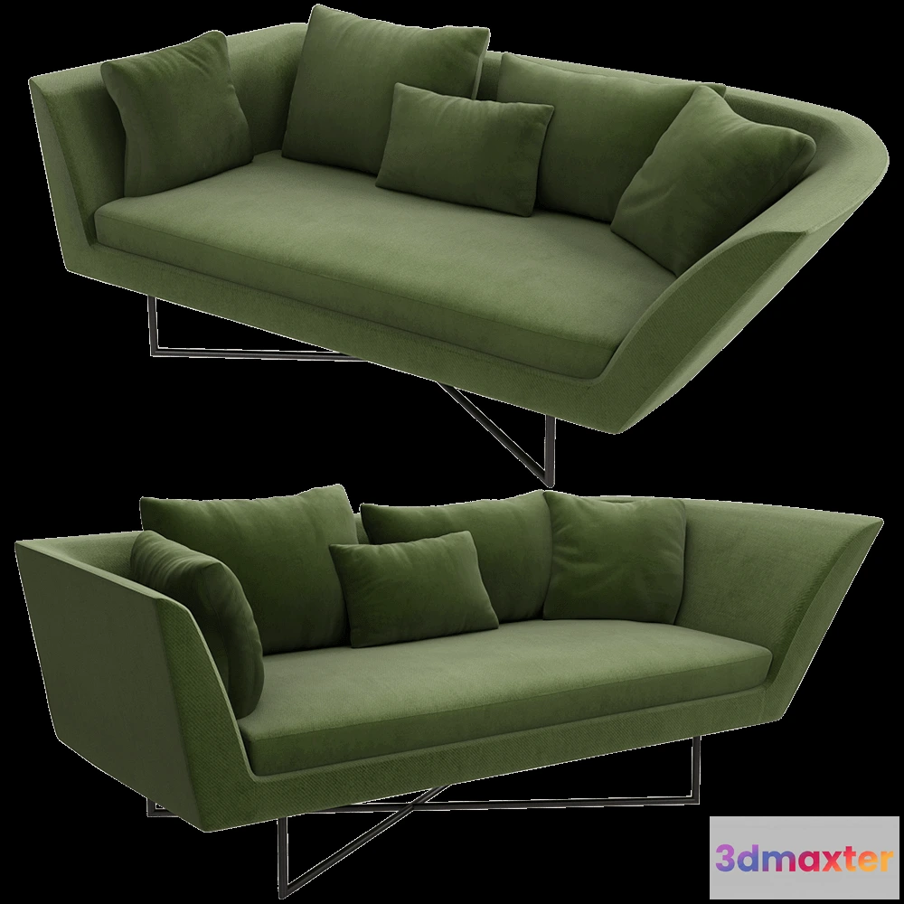 1632822 - ERBA ITALIA - Sofa Little wing low 3D Max