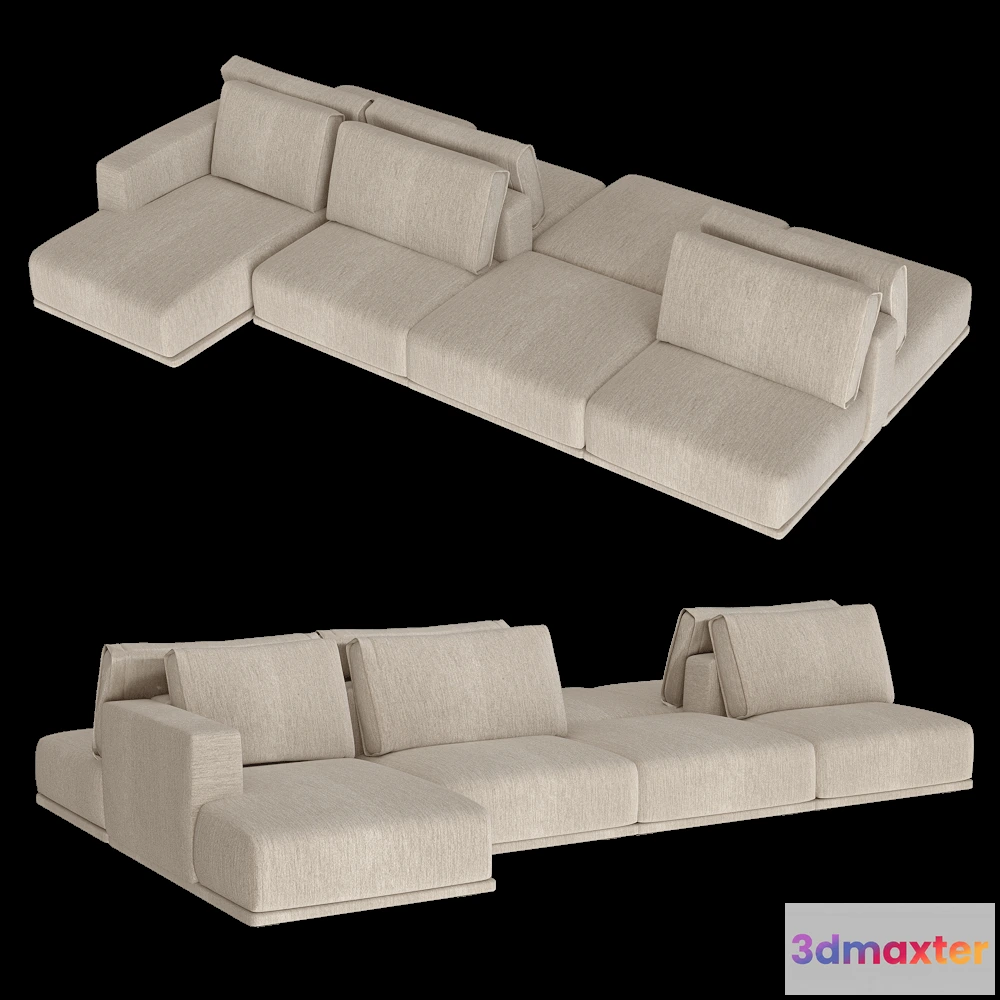1633018 - IL Loft  - Sofa Met bifacciale MET 85 3D Max
