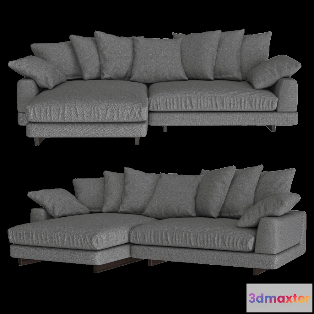 1633106 - Ivasa - Sofa Amur Puffy 3D Max