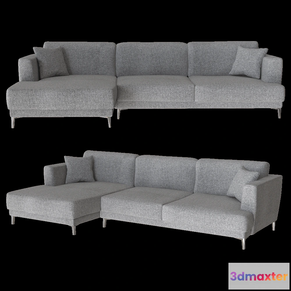1633112 - Ivasa - Sofa TAIGA corner triple 3D Max