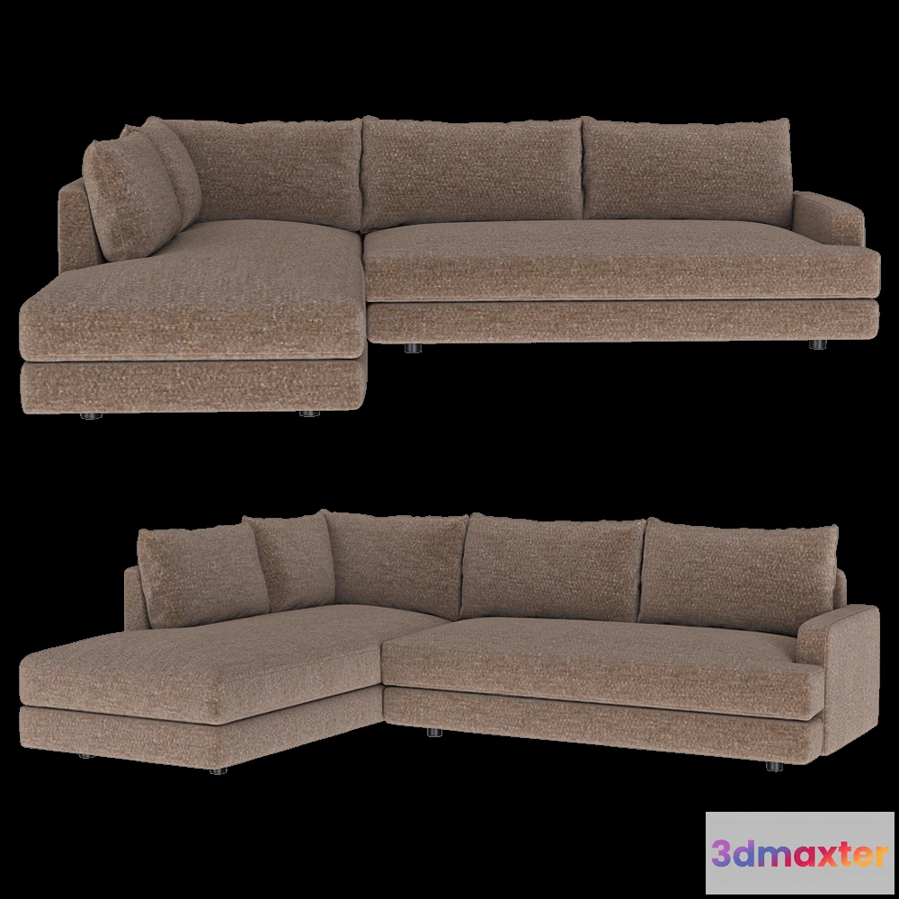 1633118 - Ivasa - Sofa PION corner with back 3D Max