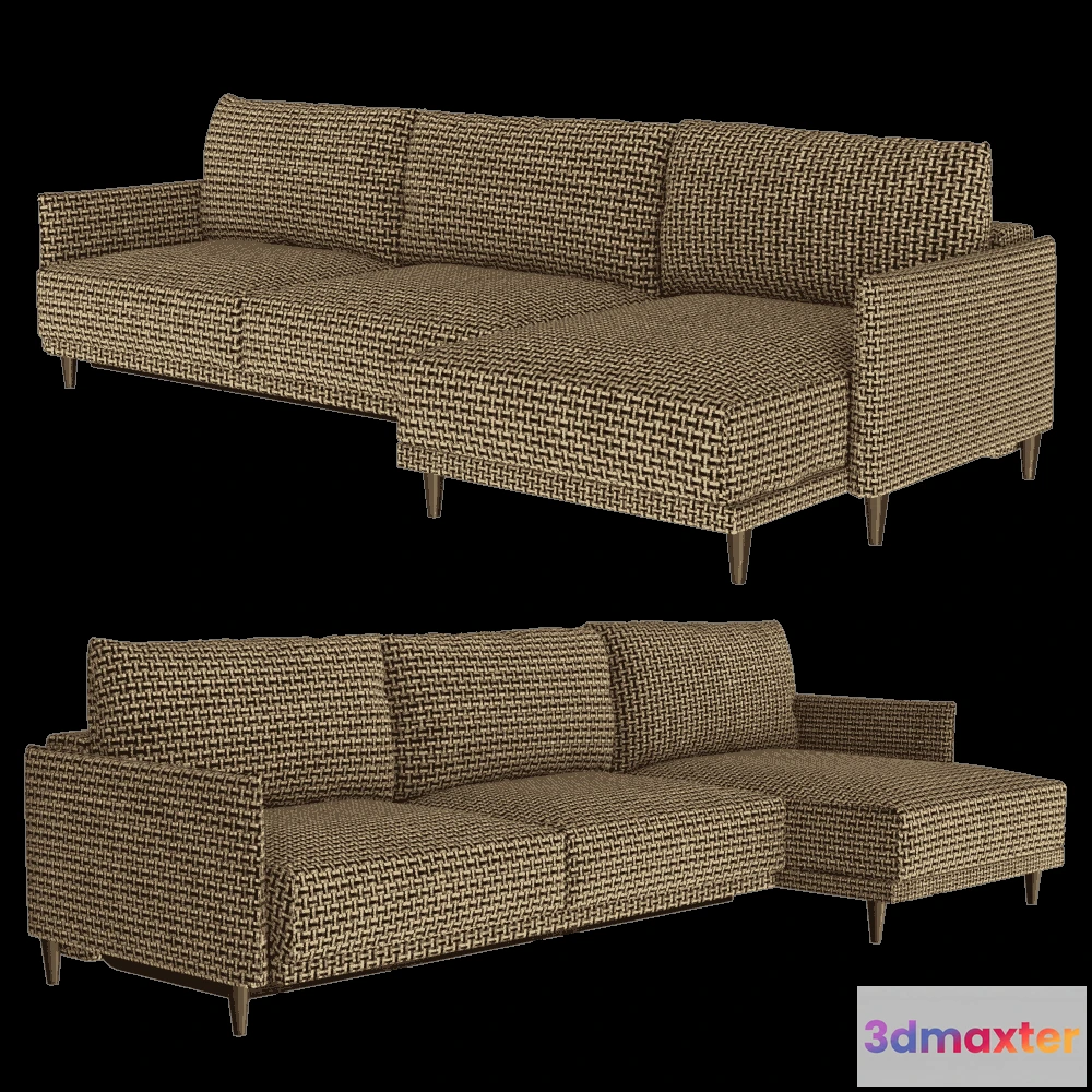 1633122 - Ivasa - Sofa HVOYA corner folding 3D Max