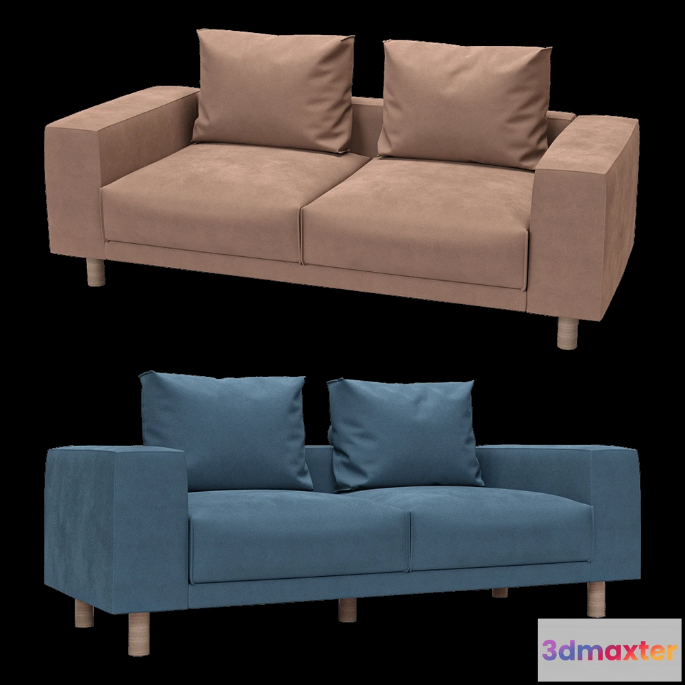 1633212 - KULT  - 3-seat fixed sofa Fran 2 3D Max