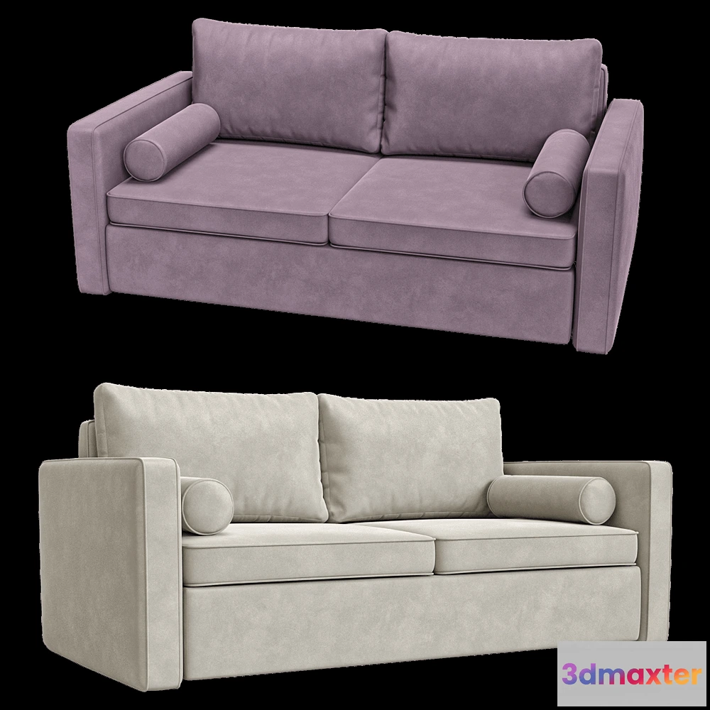 1633218 - KULT  - 3-seater fixed sofa Moreno 2 3D Max