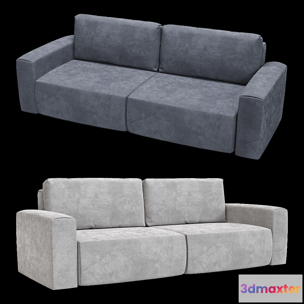 1633226 - KULT  - 3-seater fixed sofa Aldo 1 3D Max