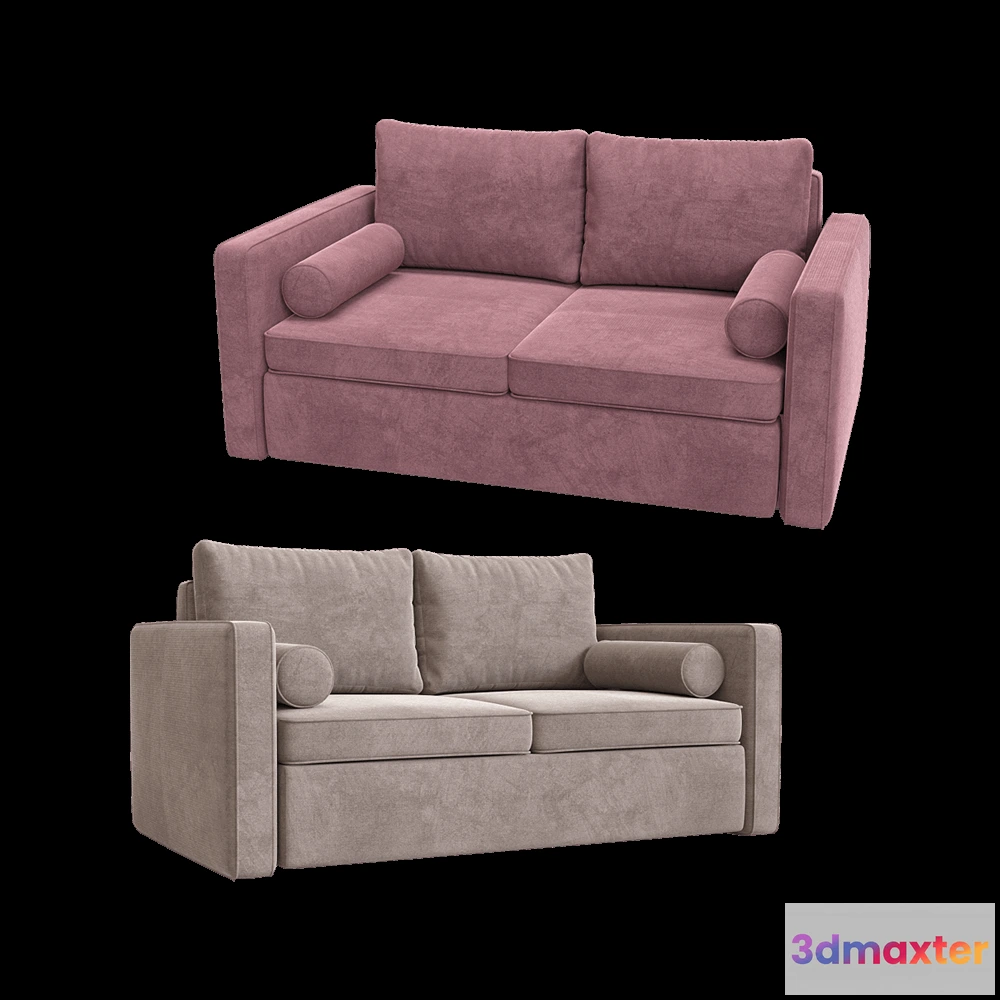 1633230 - KULT  - 2-seat fixed sofa Moreno 3D Max