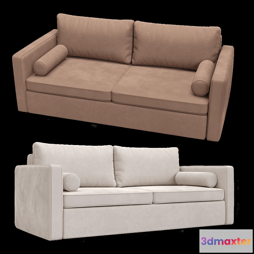 1633248 - KULT  - 3-seater fixed sofa Moreno 1 3D Max