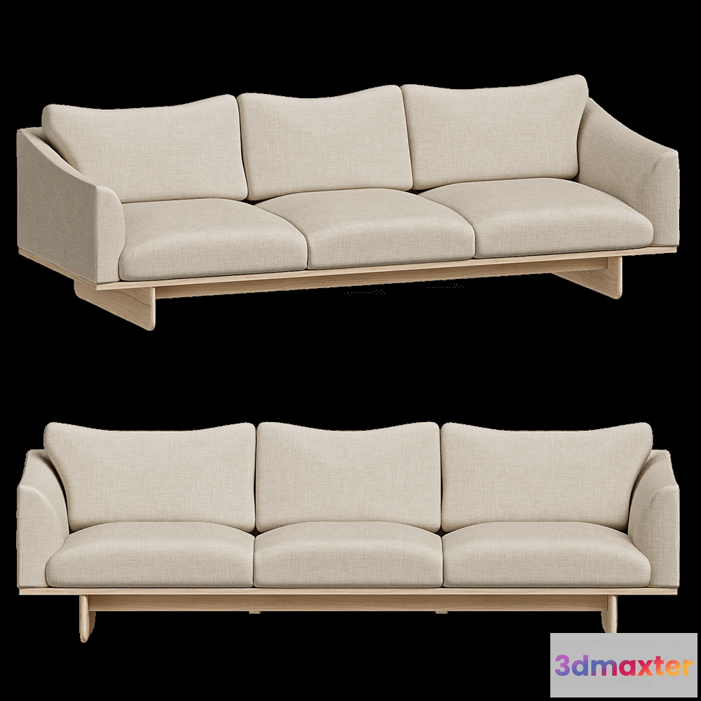 1633282 - L.Ercolani - Sofa Grade Three Seater 3D Max
