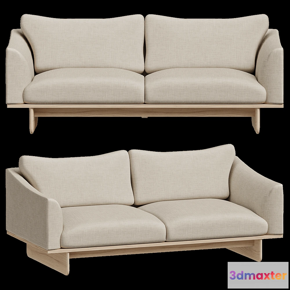 1633284 - L.Ercolani - Sofa Grade two seater 3D Max