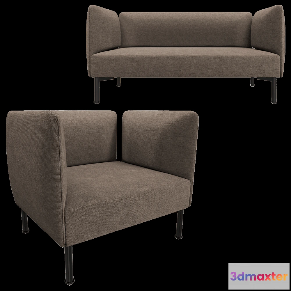 1633342 - m. artedesign  - Armchair and sofa Air 3D Max