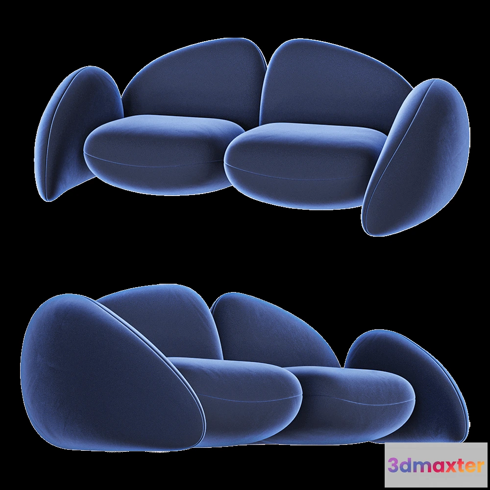 1633396 - MAVIMATT - Sofa 2 seats size LITHOS 3D Max