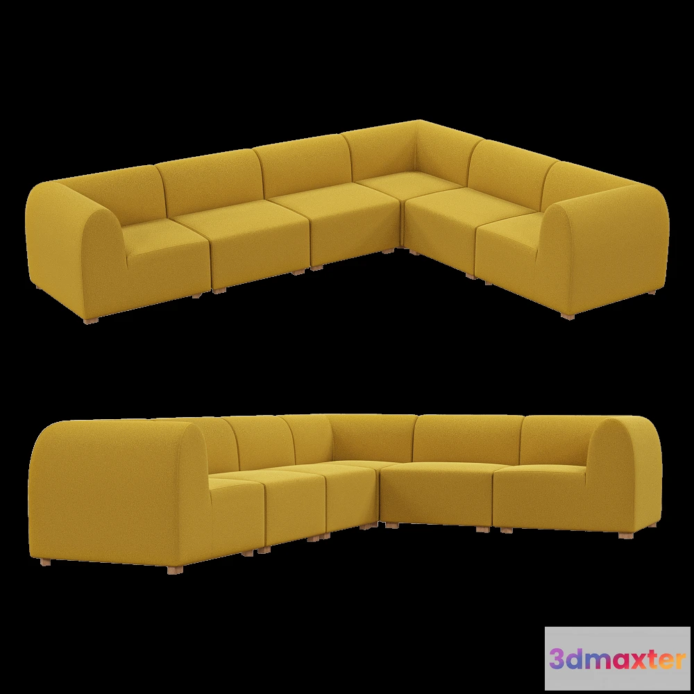 1633436 - MISSANA - Sofa Rapanui System 3D Max
