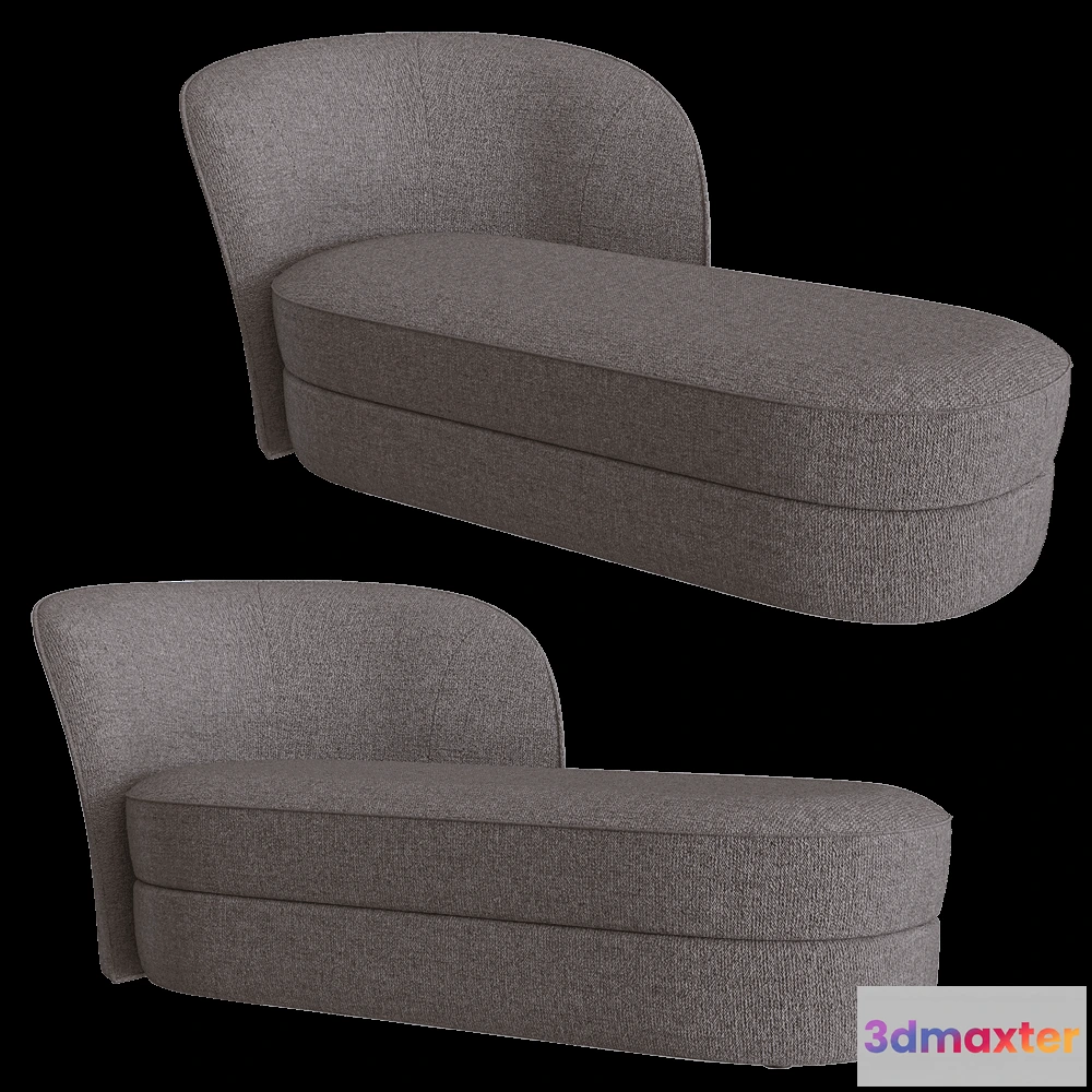 1633514 - Moooi  - Sofa Aldora Chaise Longue 3D Max