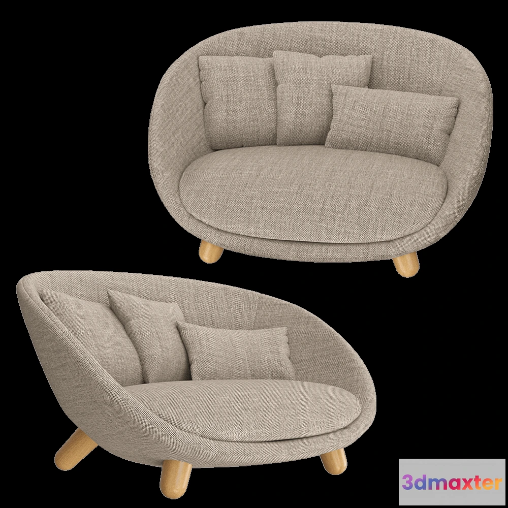 1633520 - Moooi  - Sofa Love 3D Max