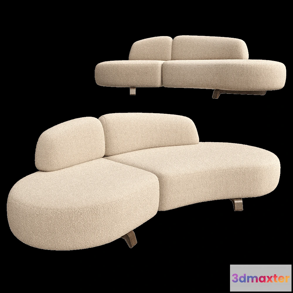 1633600 - Paolo Castelli - Sofa Vao 250 3D Max