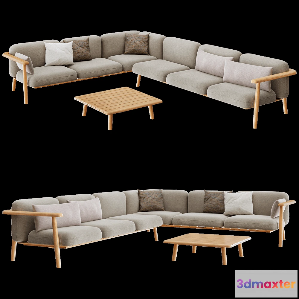 1633758 - Royal Botania - Garden sofa MAMBO LOUNGE 3D Max