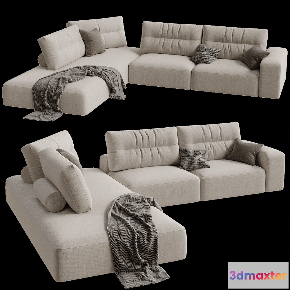 1633774 - Saba  - Sofa My Taos 3D Max
