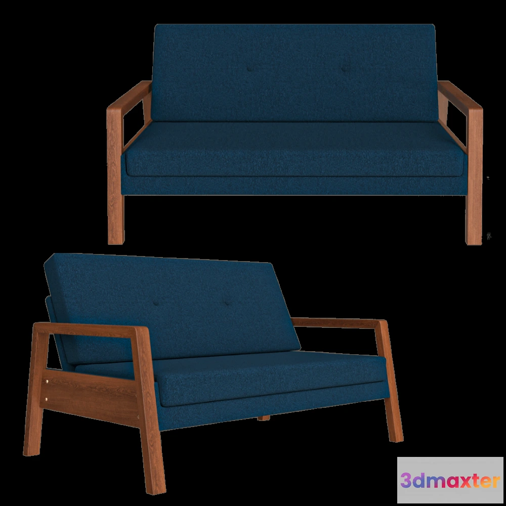 1633890 - Scandicsofa - Sofa Krasse 2-seater 3D Max