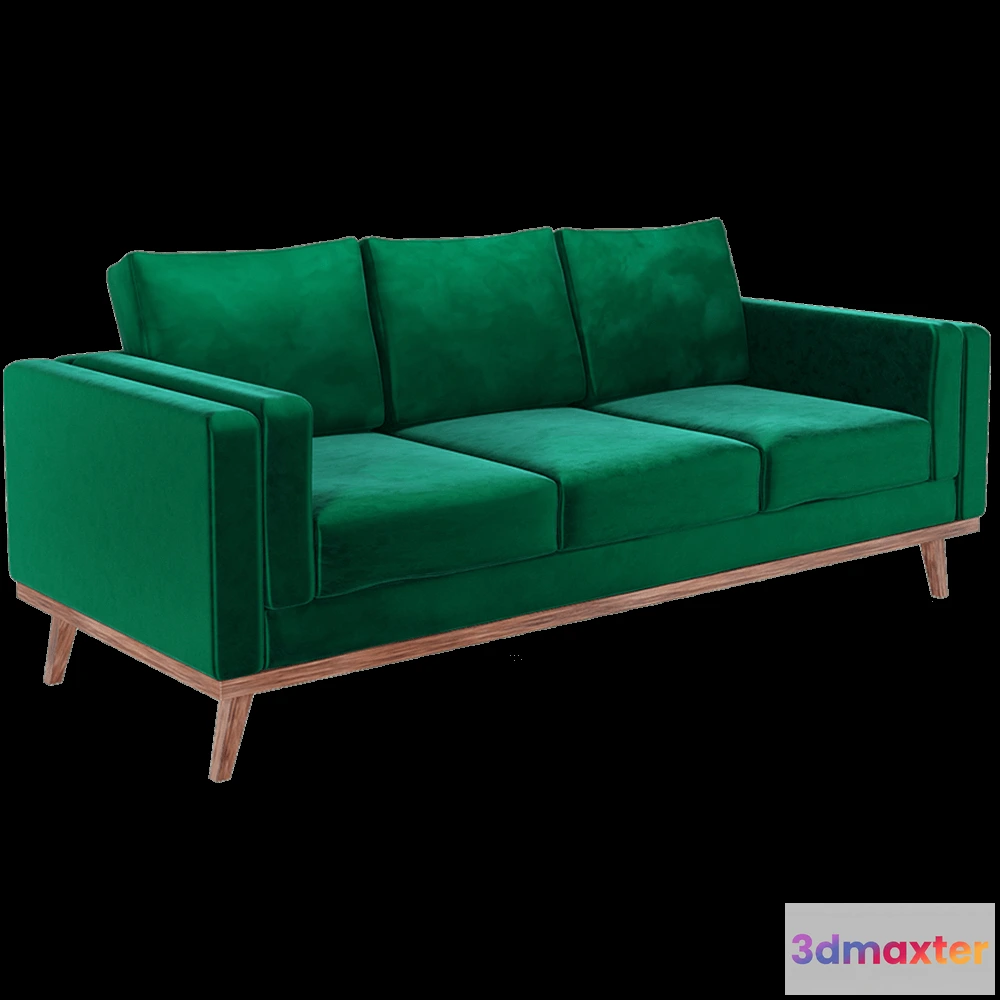 1633916 - Scandicsofa - Sofa Nenuphar 3-seater 3D Max