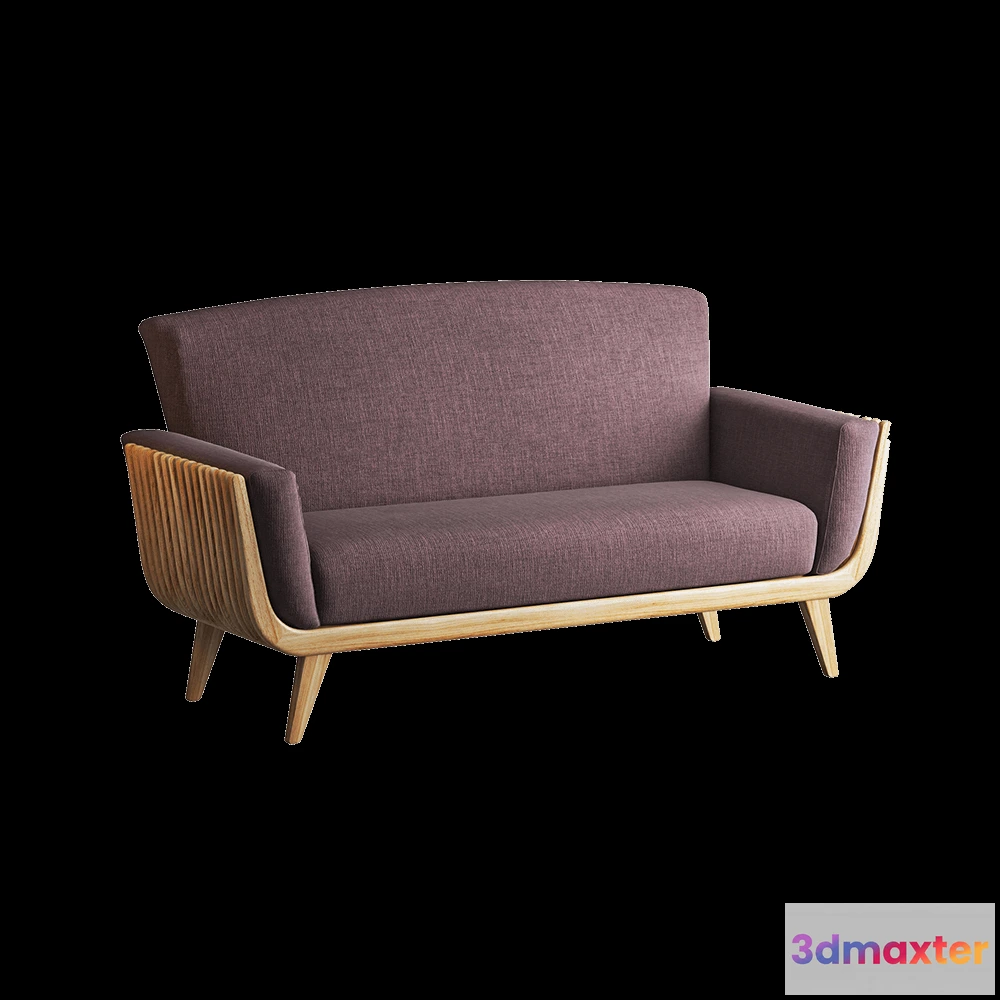 1634010 - Teak House - Sofa Replica Walnut 3D Max
