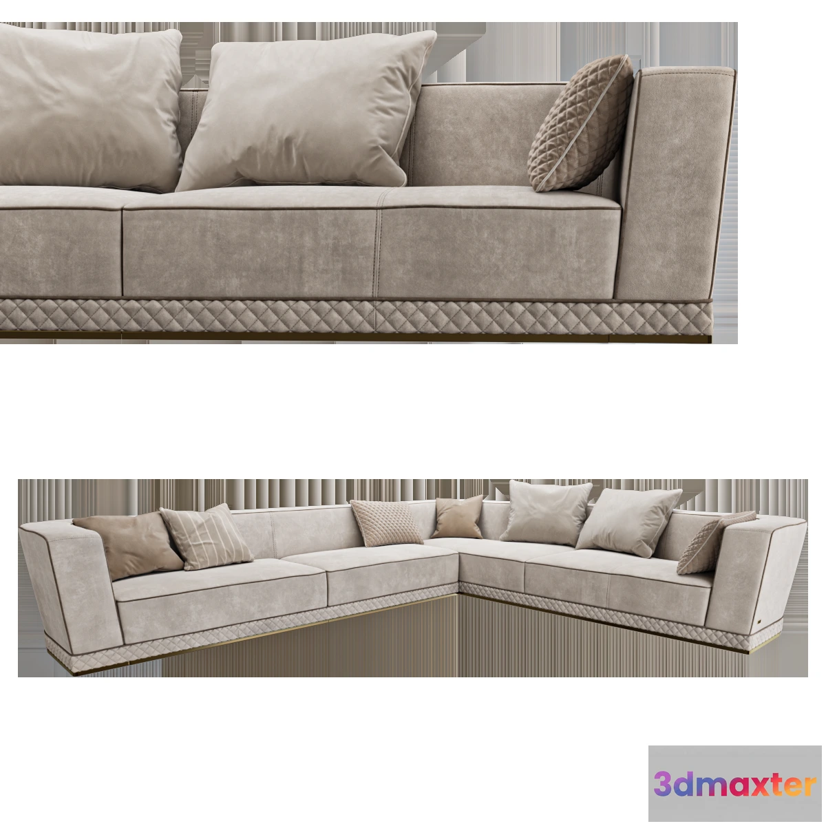 1634194 - furniture - Corner sofa 3D Max