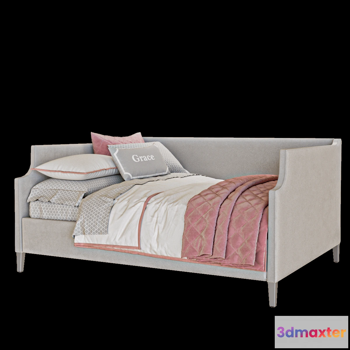 1634226 - furniture - Velvet sofa 3D Max