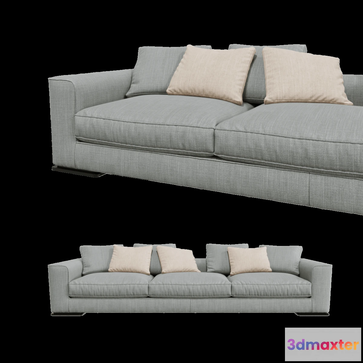 1634246 - furniture - Sofa Flexform Scott 3D Max